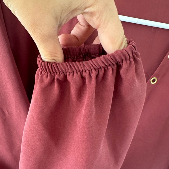 Semi Sheer Long Sleeve Top - Picture 4 of 7